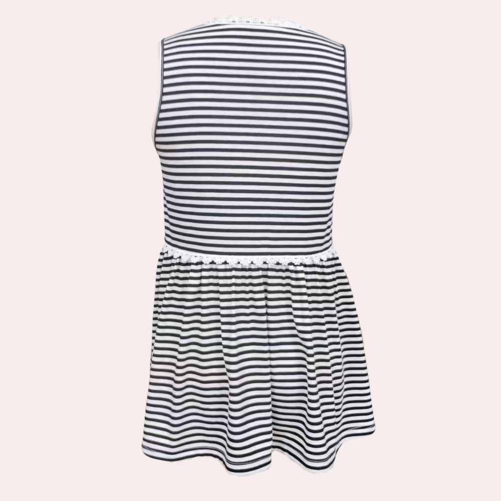 Striped Knitted Summer Tank Top for Women