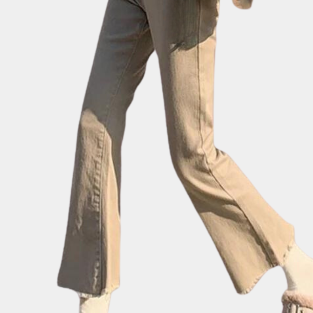 Summer Flared Denim Trousers for Women