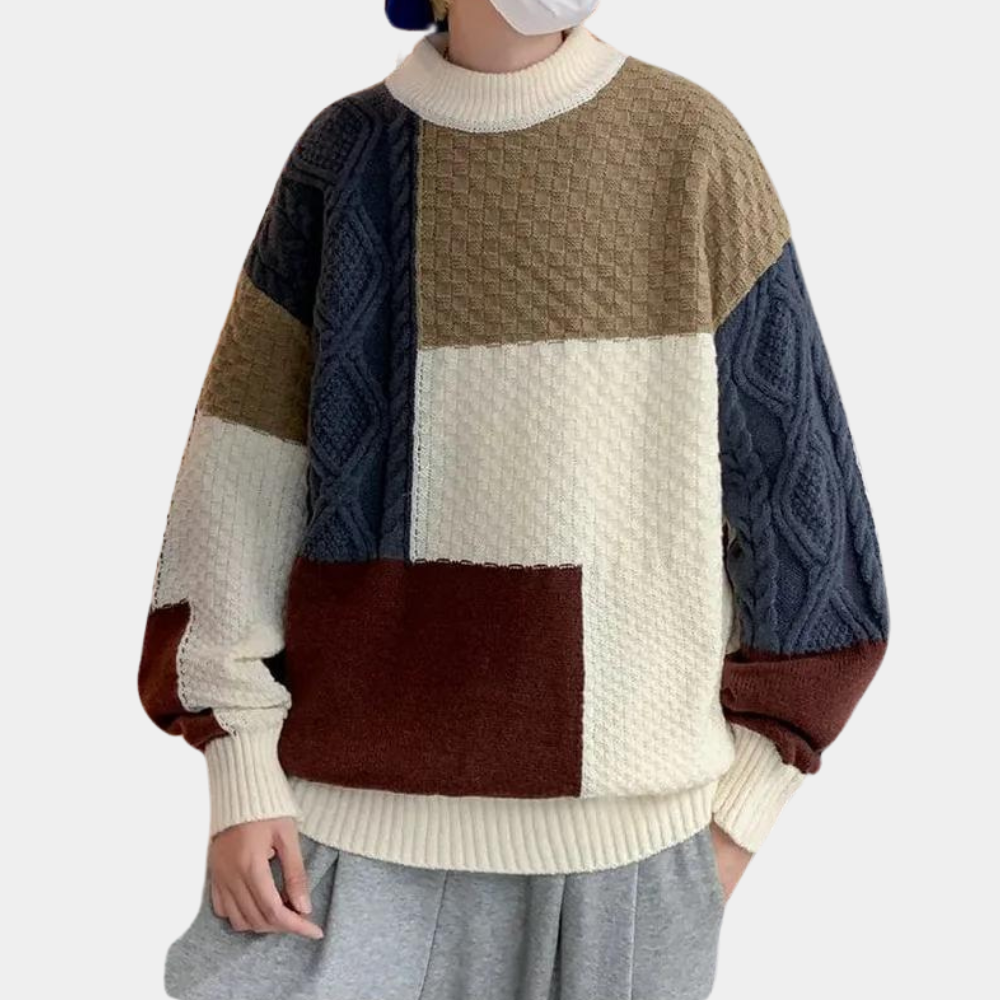 Stylish Knitted Men's Sweater for Summer