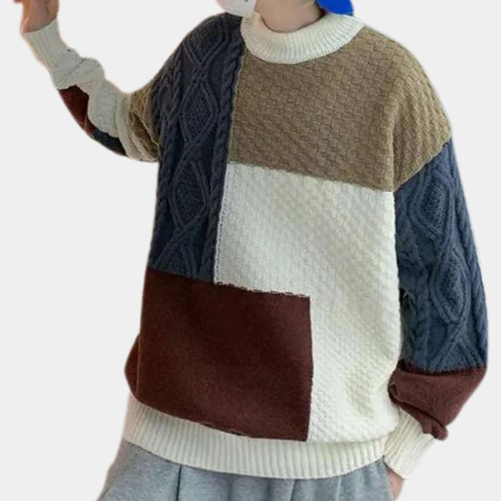 Stylish Knitted Men's Sweater for Summer