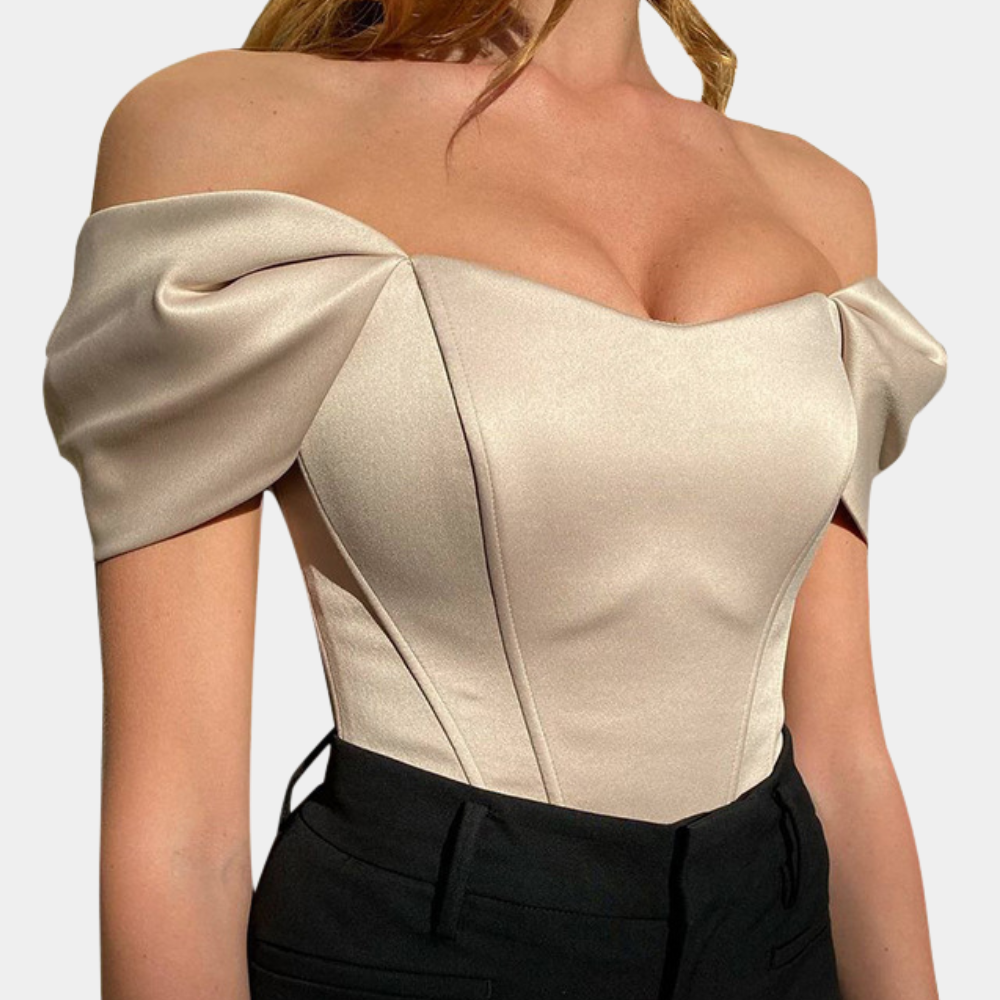 Elegant off-shoulder summer top for women