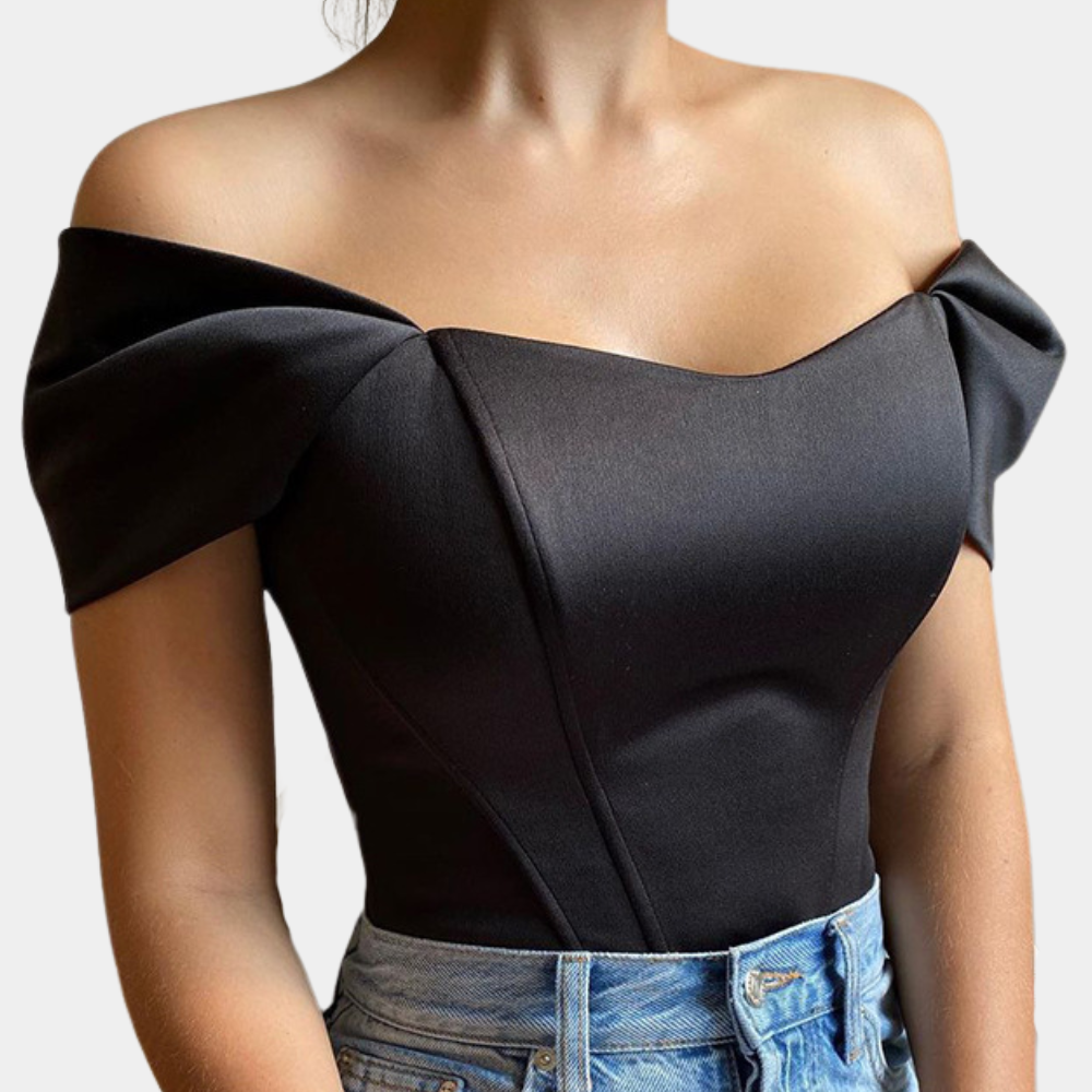Elegant off-shoulder summer top for women