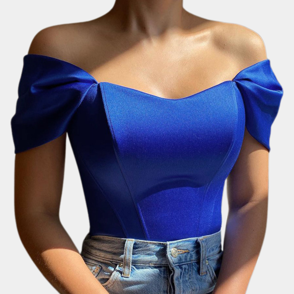 Elegant off-shoulder summer top for women