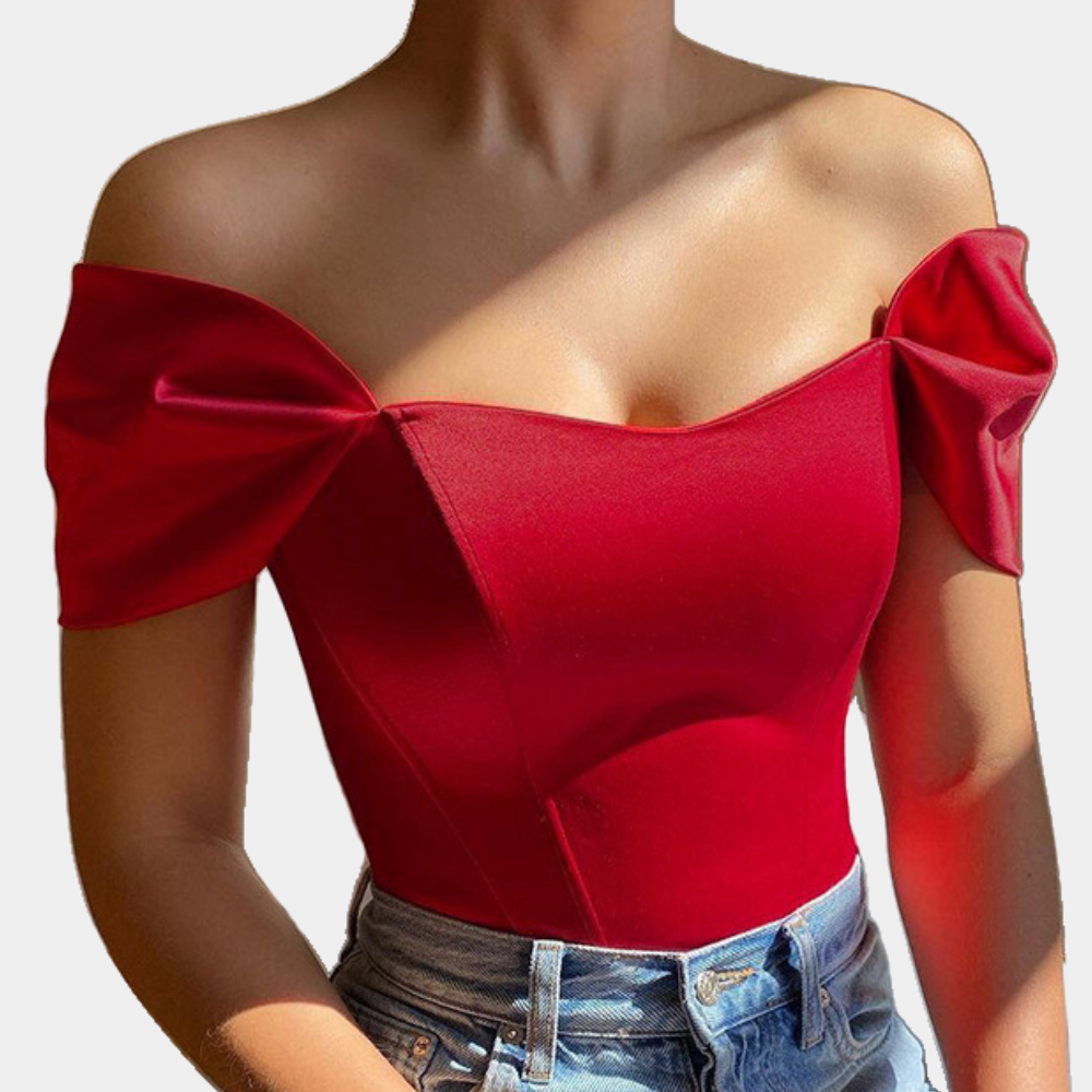 Elegant off-shoulder summer top for women