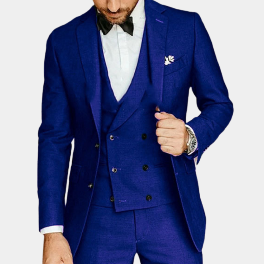 Three-piece formal men's set for summer