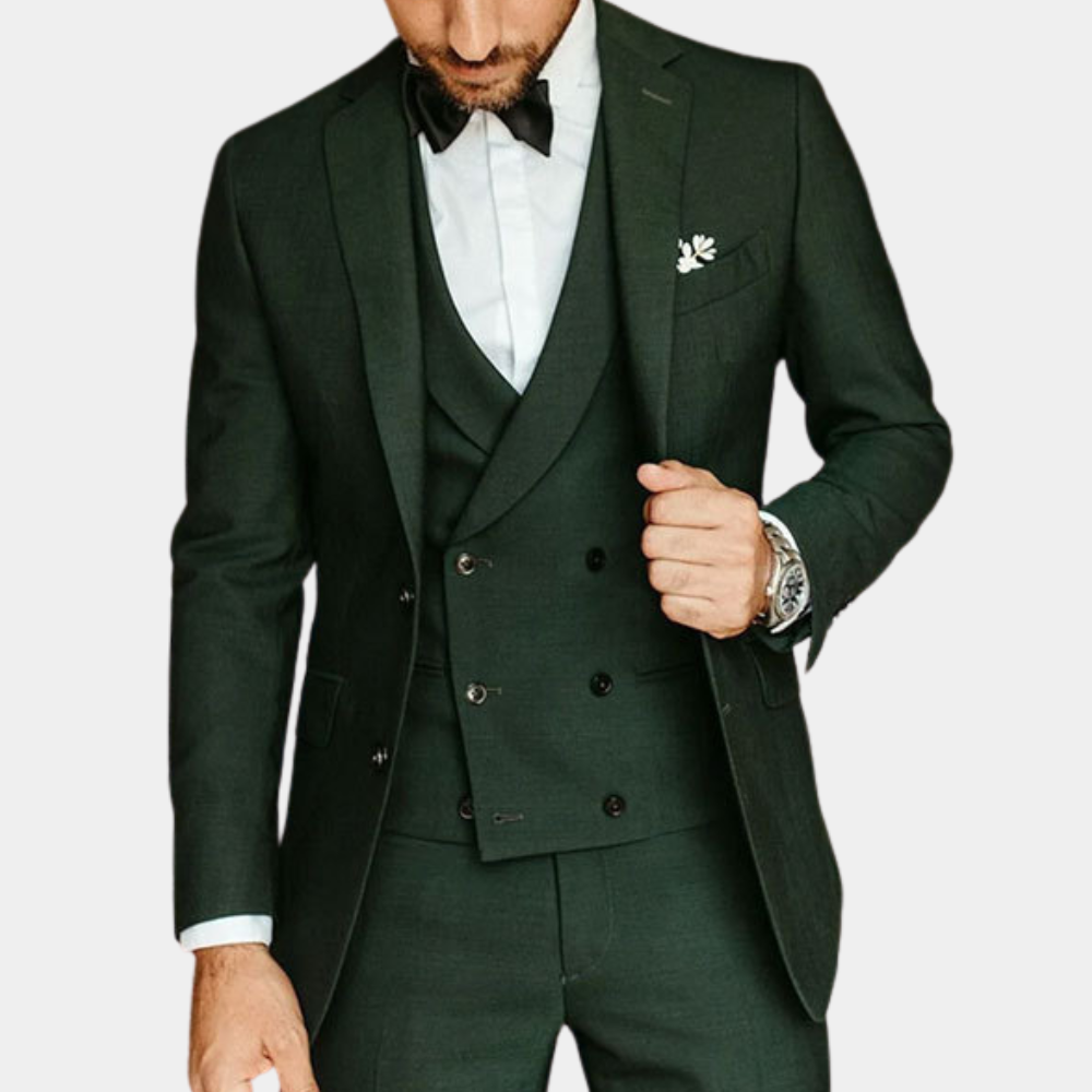 Three-piece formal men's set for summer