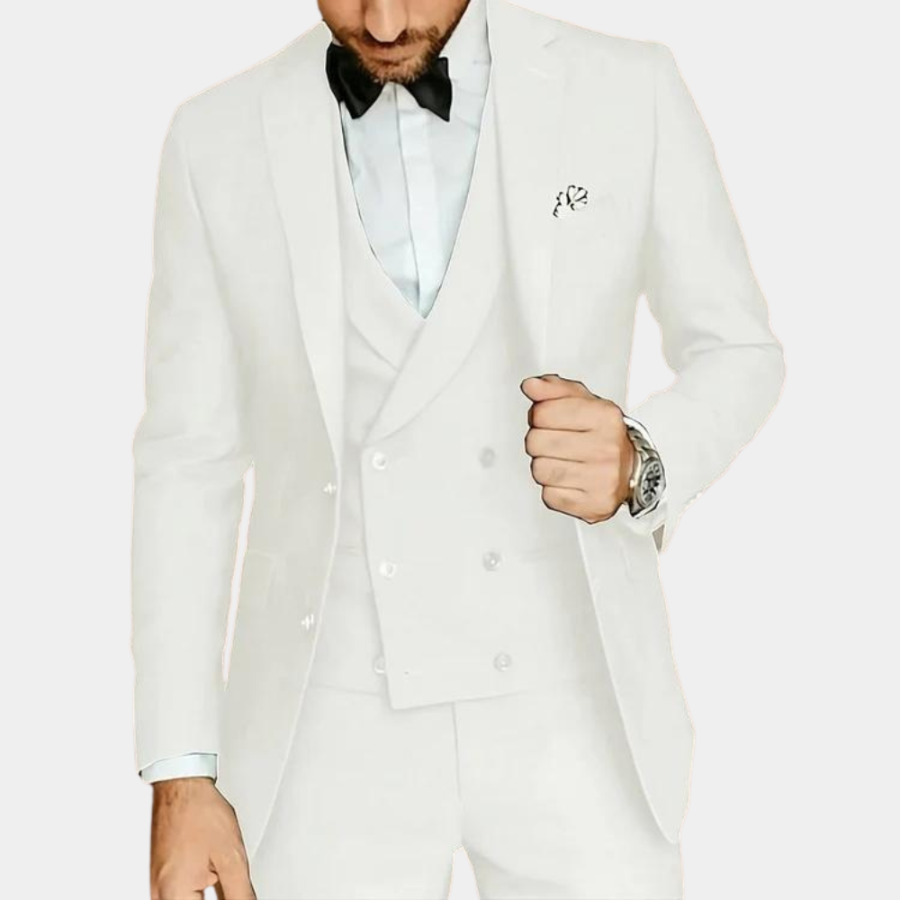 Three-piece formal men's set for summer
