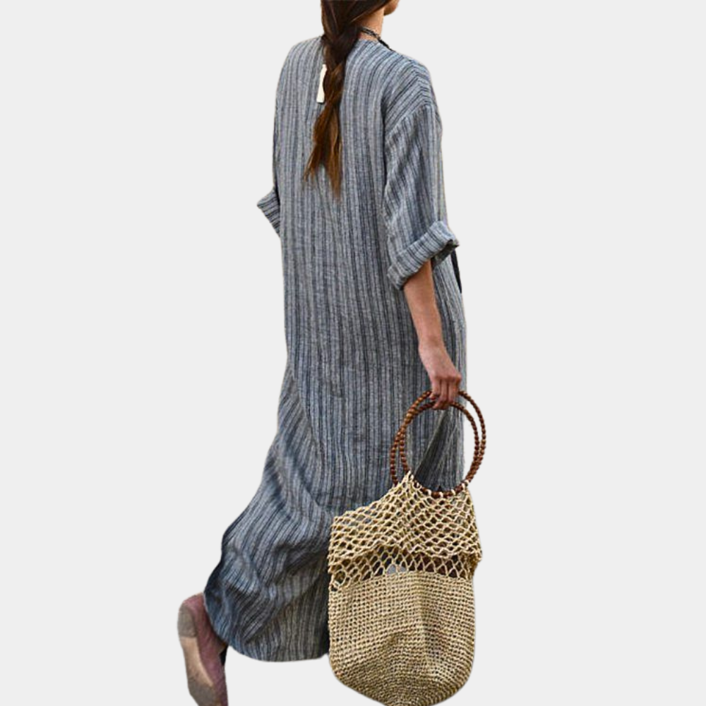 Casual Striped Summer Dress for Women