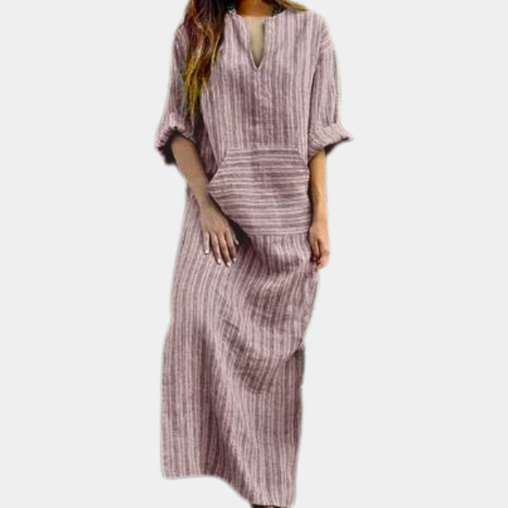 Casual Striped Summer Dress for Women