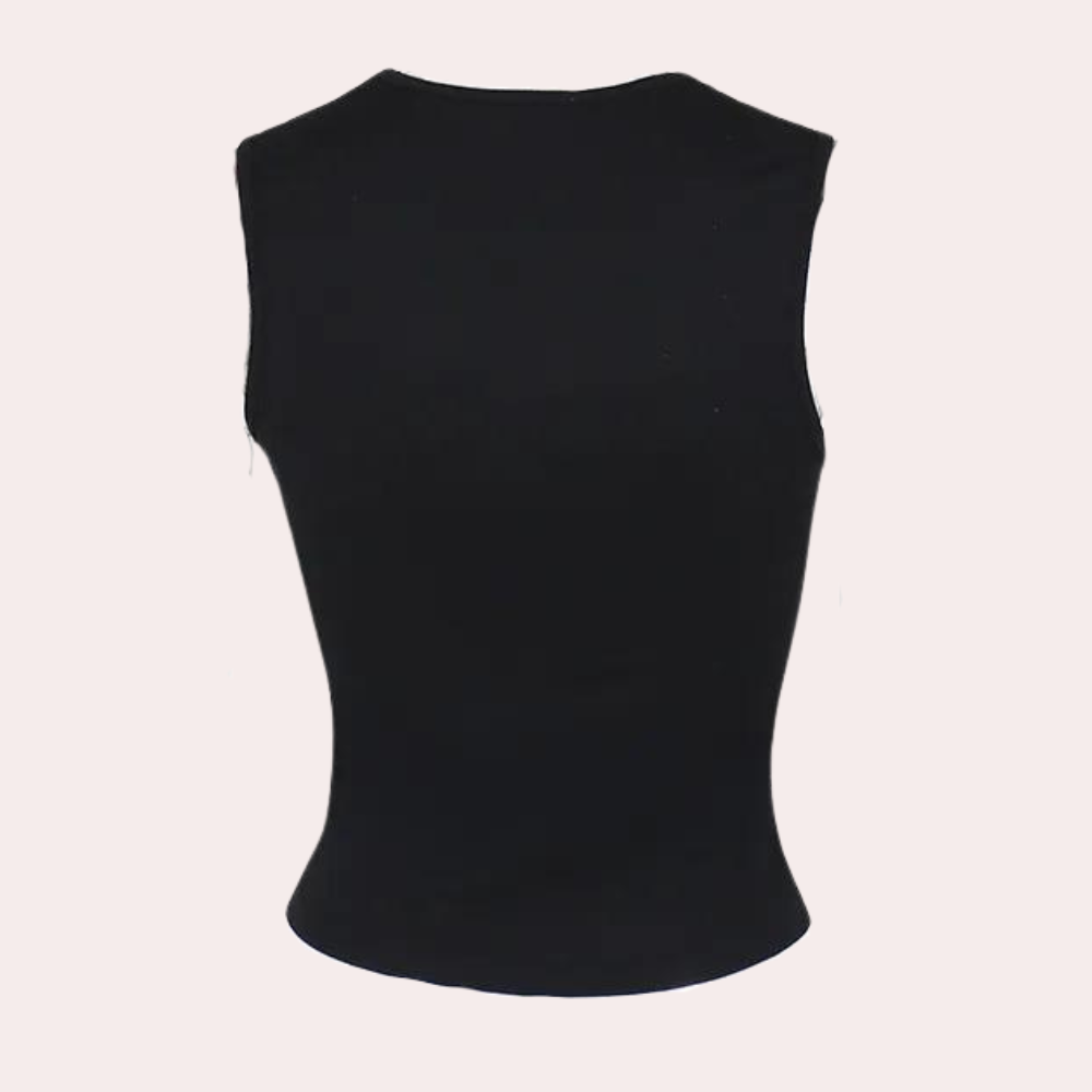 Summer Classic Women's Top with Ribbon