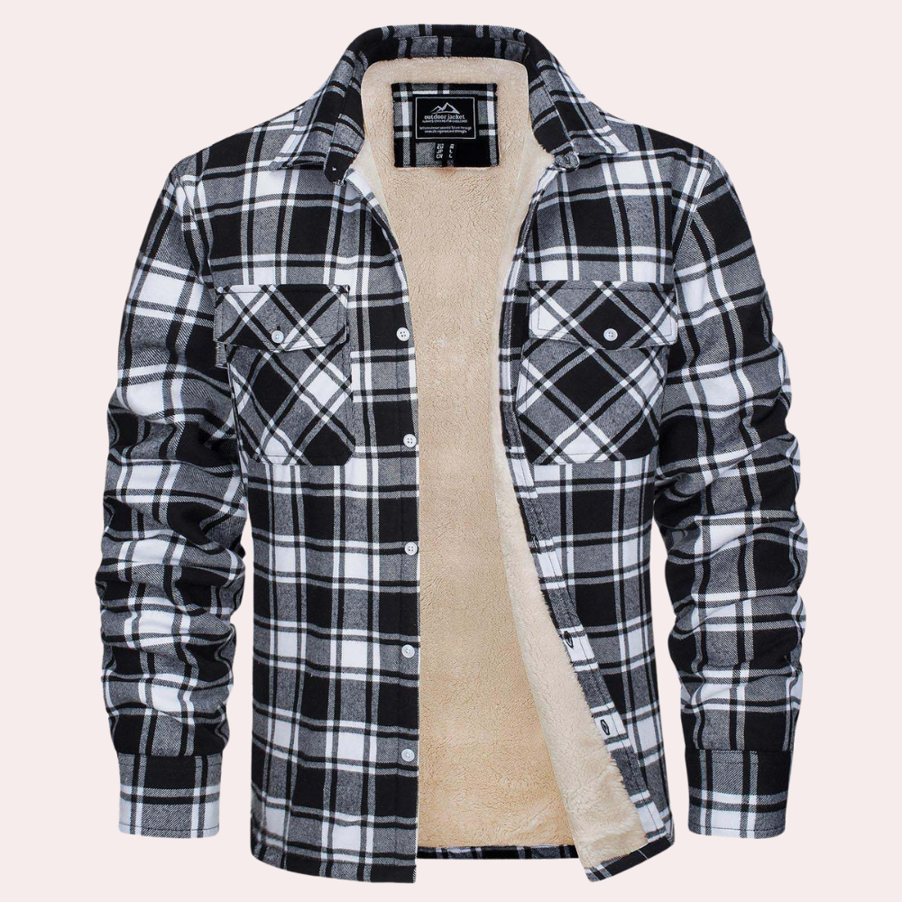 Checked men's jacket for summer