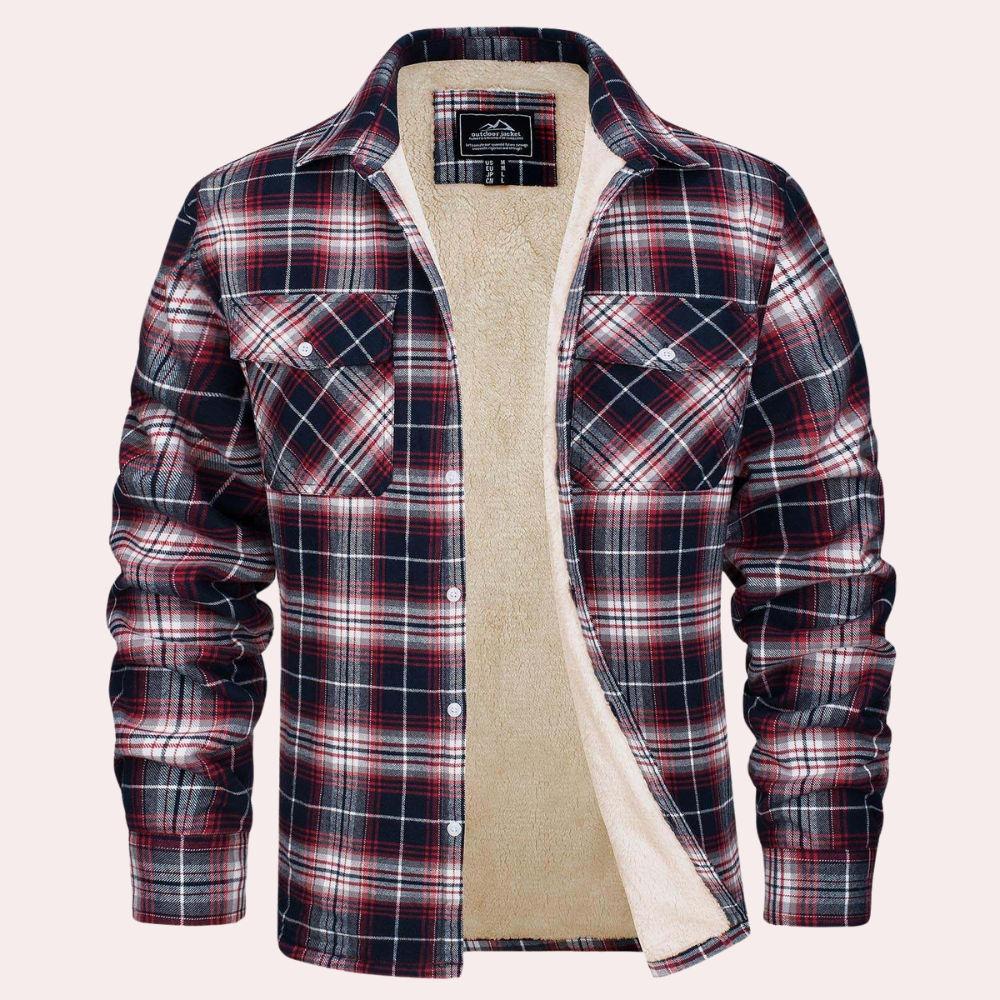 Checked men's jacket for summer