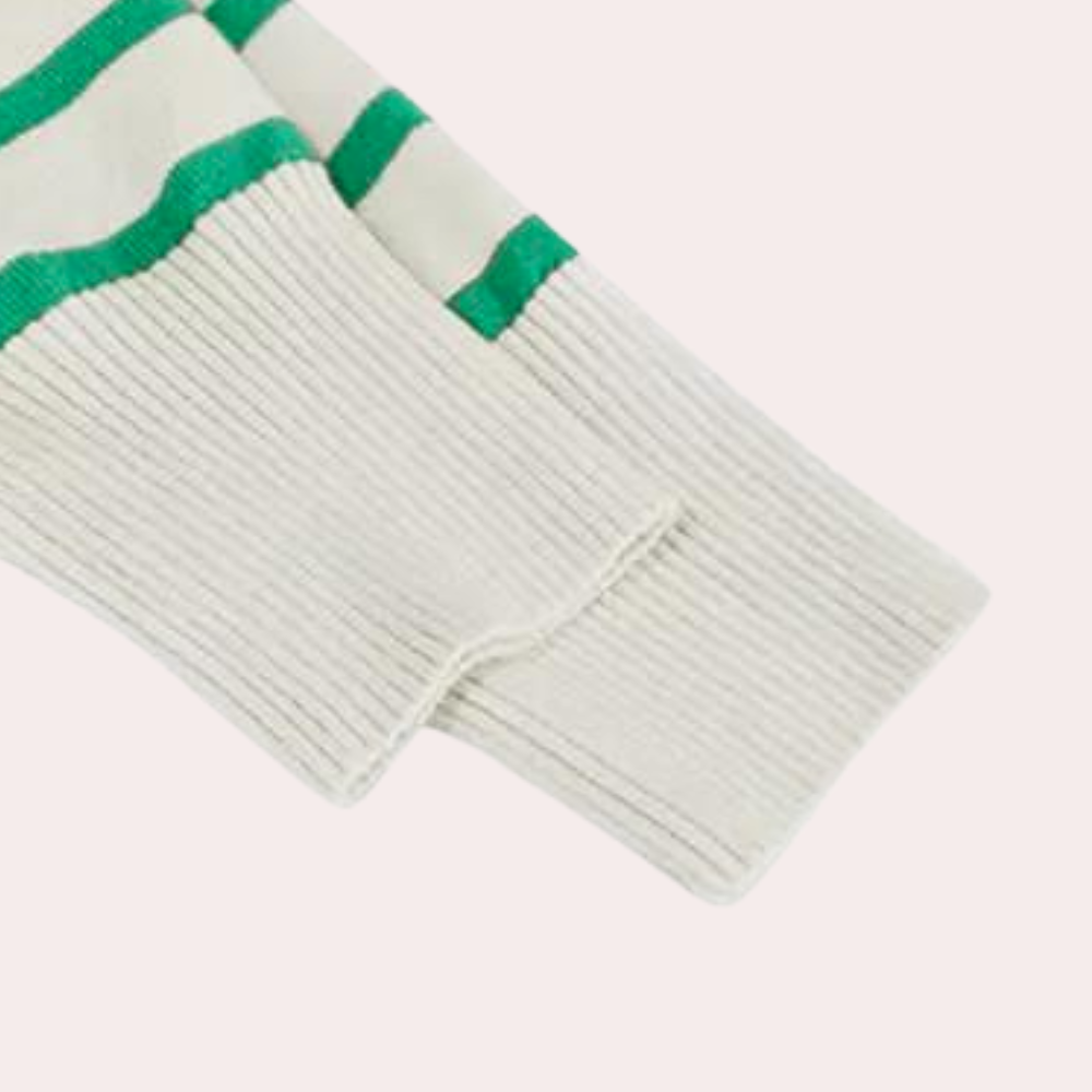 Casual striped ladies' sweater for summer