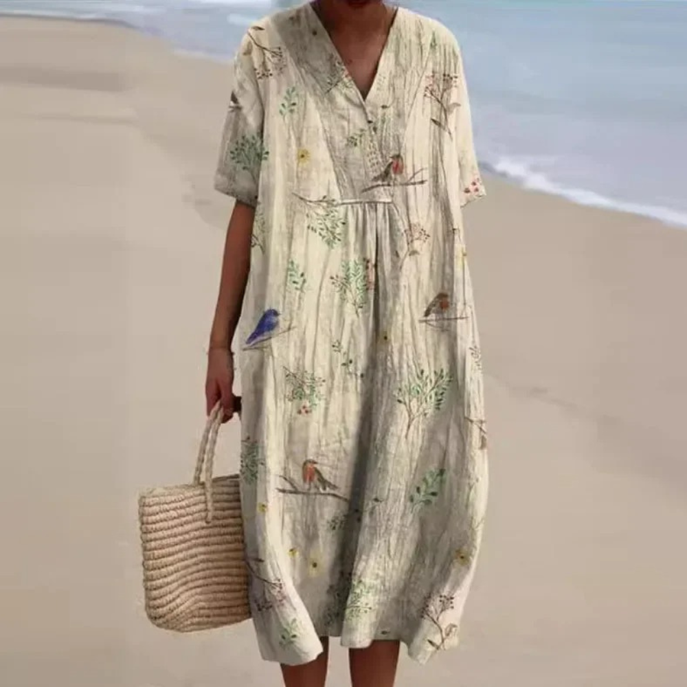 Summer Colourful Floral Dress for Women