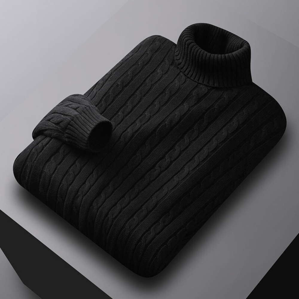 Comfortable Roll Neck Jumper for Men