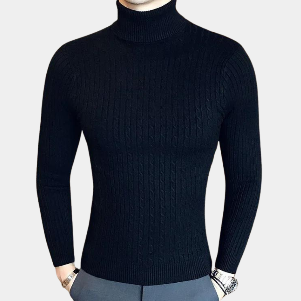Comfortable Roll Neck Jumper for Men