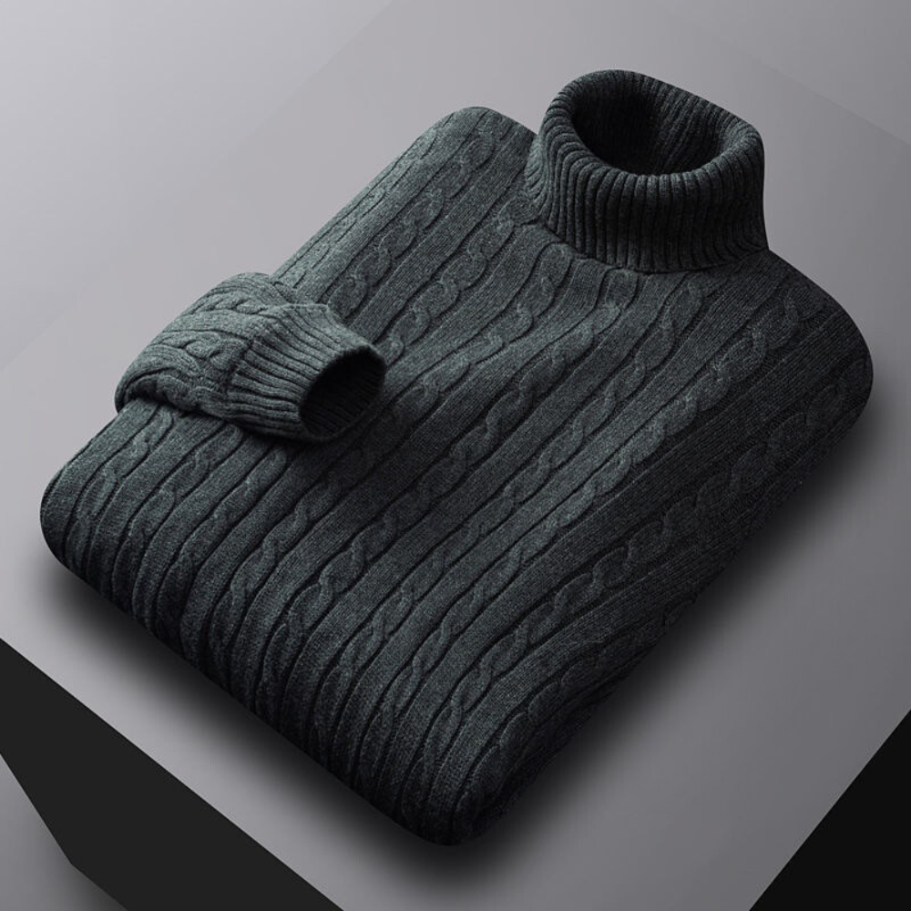 Comfortable Roll Neck Jumper for Men