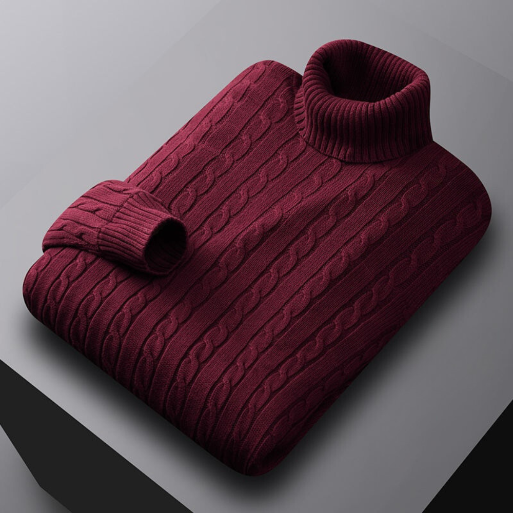 Comfortable Roll Neck Jumper for Men