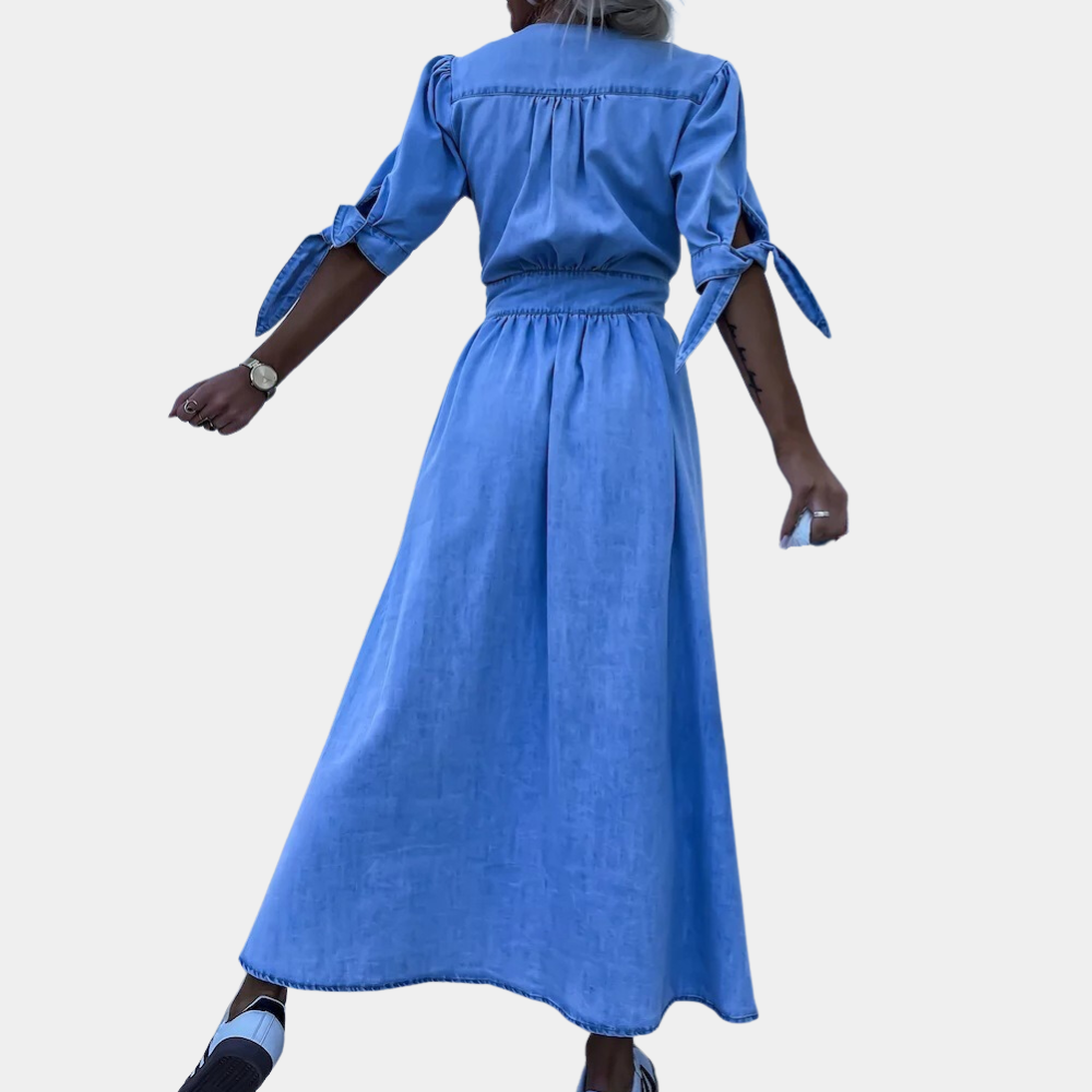 Stylish Summer Dress for Women with Button Closure