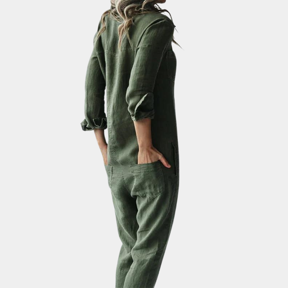 Casual jumpsuit for women with long sleeves - Perfect for summer