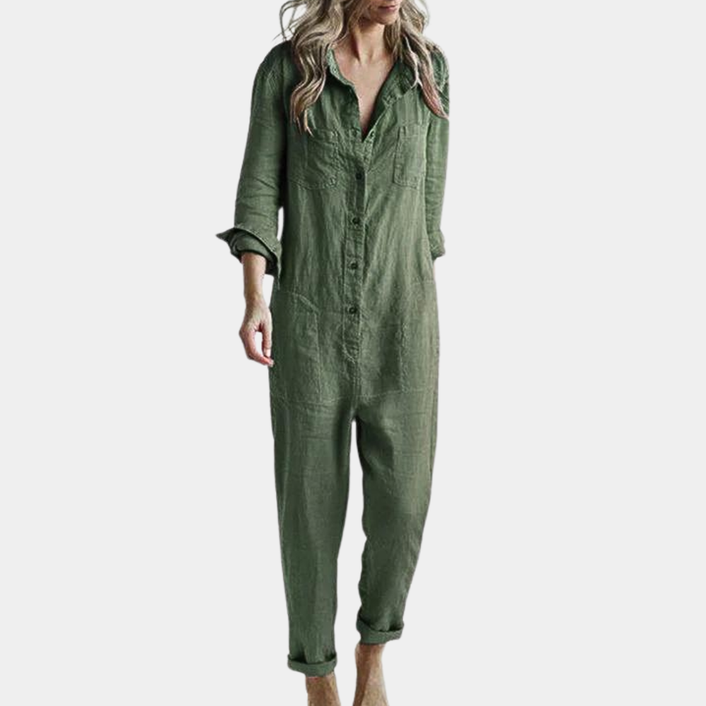 Casual jumpsuit for women with long sleeves - Perfect for summer