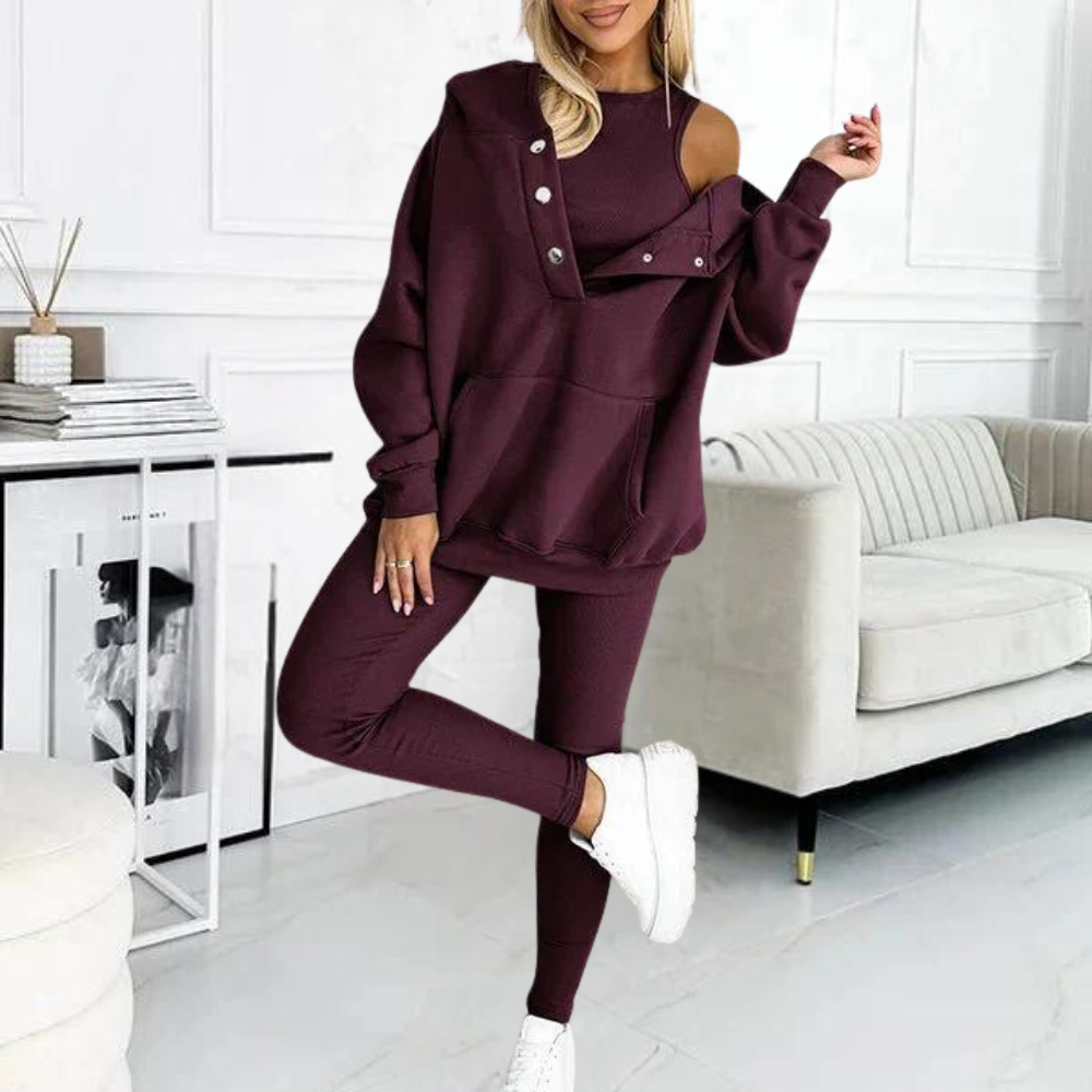 Casca - Comfortable Three-Piece Summer Set for Women