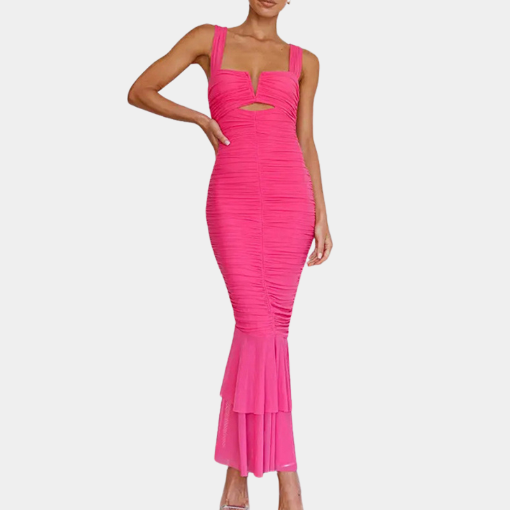 Aleksandra - Stylish and form-fitting maxi dress for women, perfect for summer