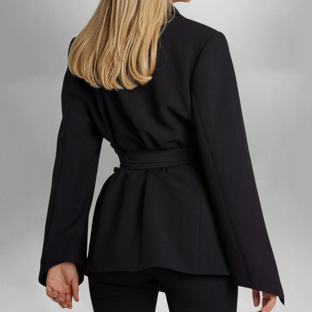 Thalassa - Elegant summer blazer with belt for women