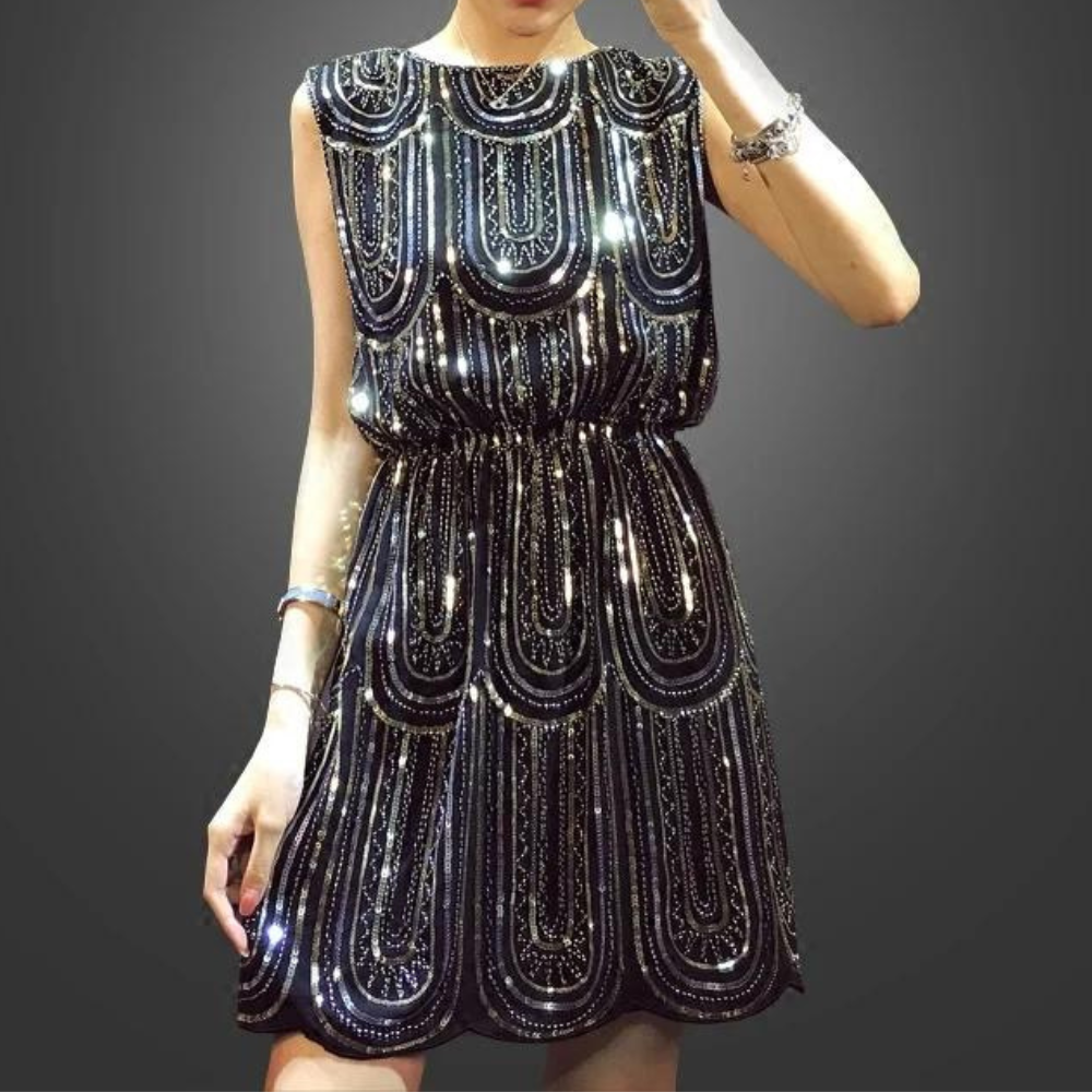 Veronica - Glamorous Sequin Summer Mini Dress for Women