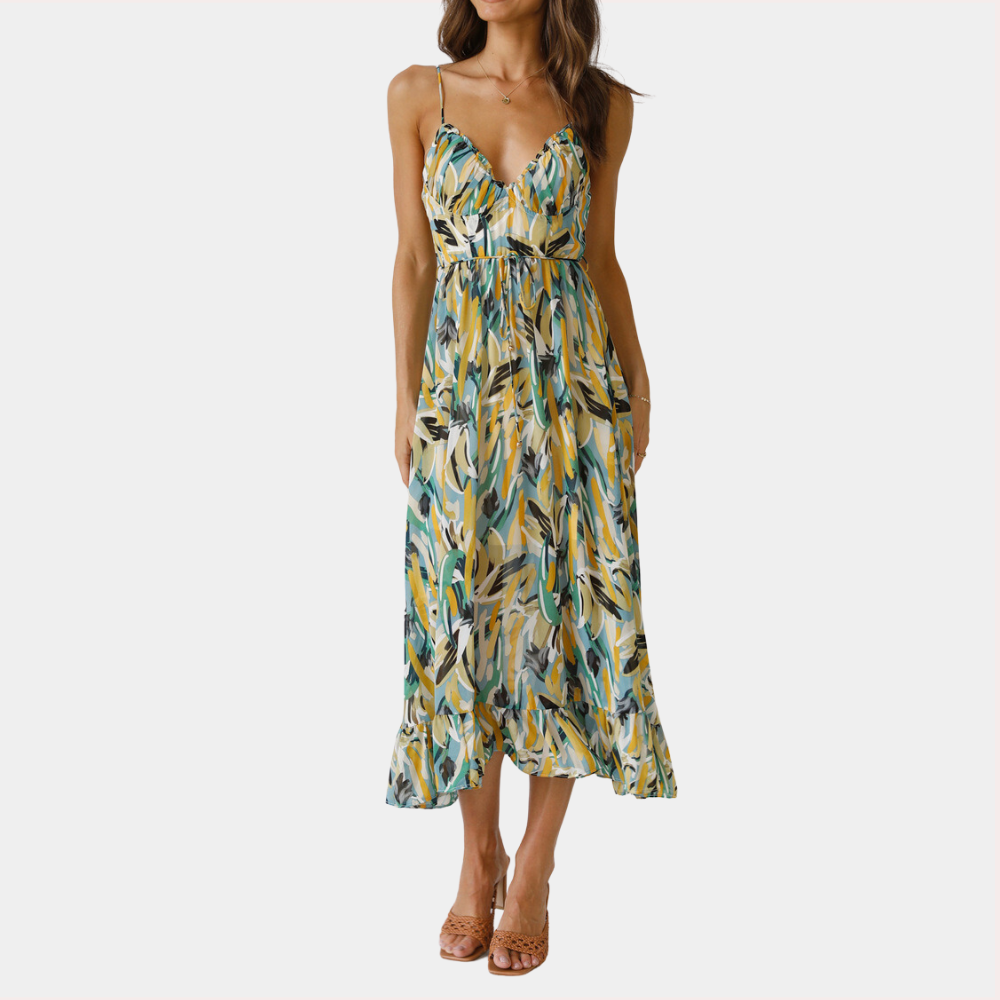 Trella - Airy Summer Midi Dress for Women