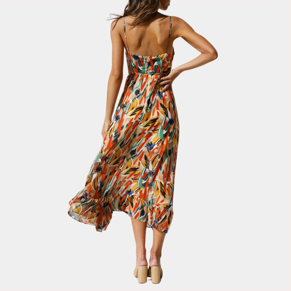Trella - Airy Summer Midi Dress for Women
