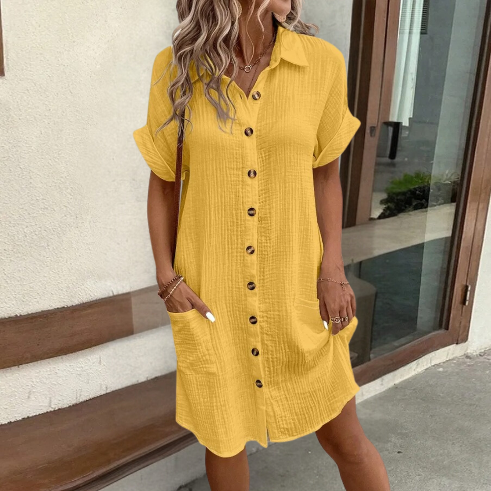 Valeria - Airy Midi Summer Dress for Stylish Women - Perfect for Spring and Summer