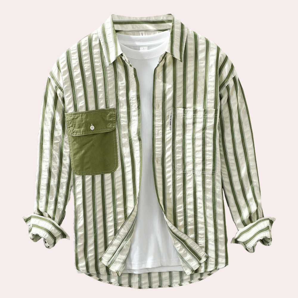 Branko - Modern and Casual Striped Summer Shirt