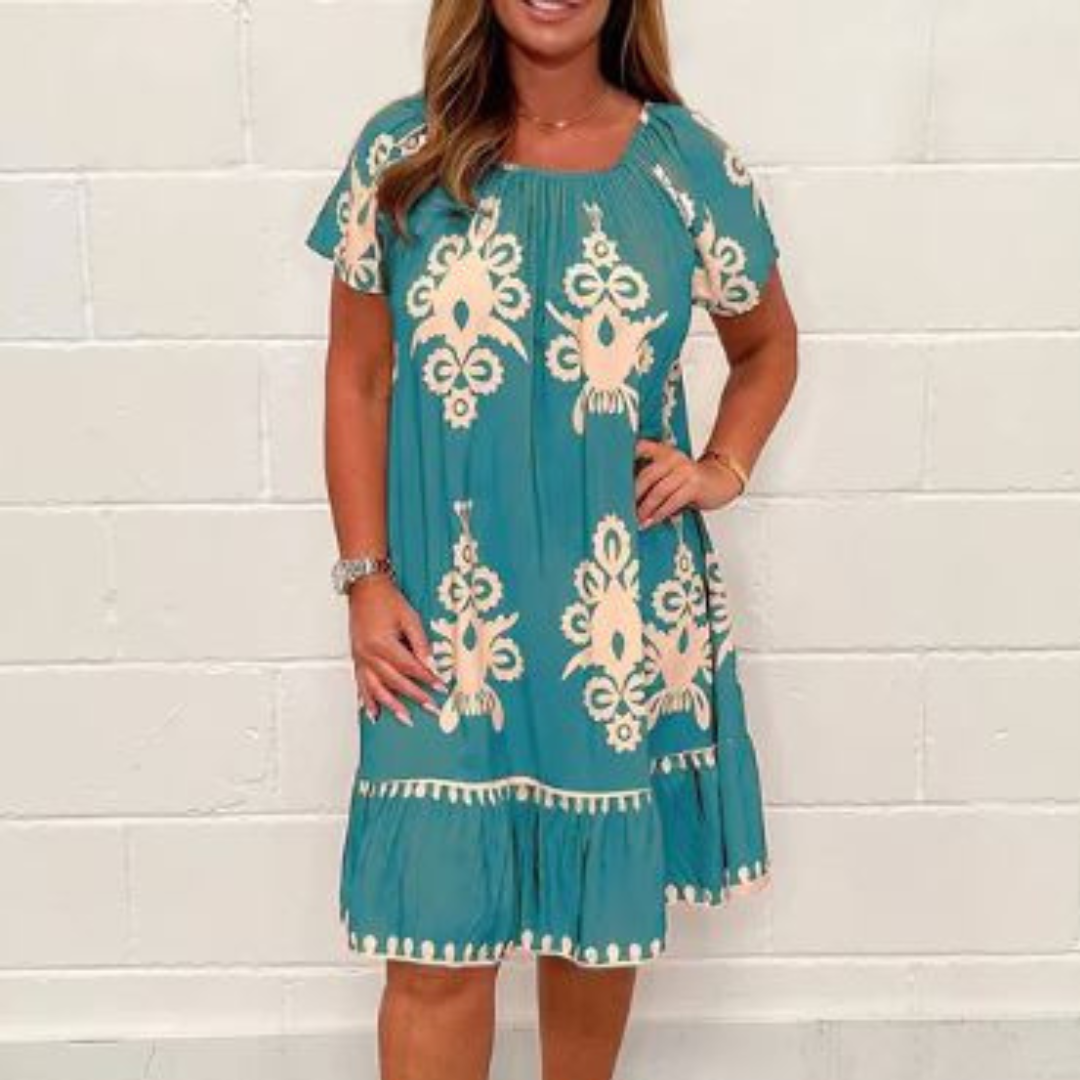 Ulana - Elegant Midi Dress for Women - Summer Style