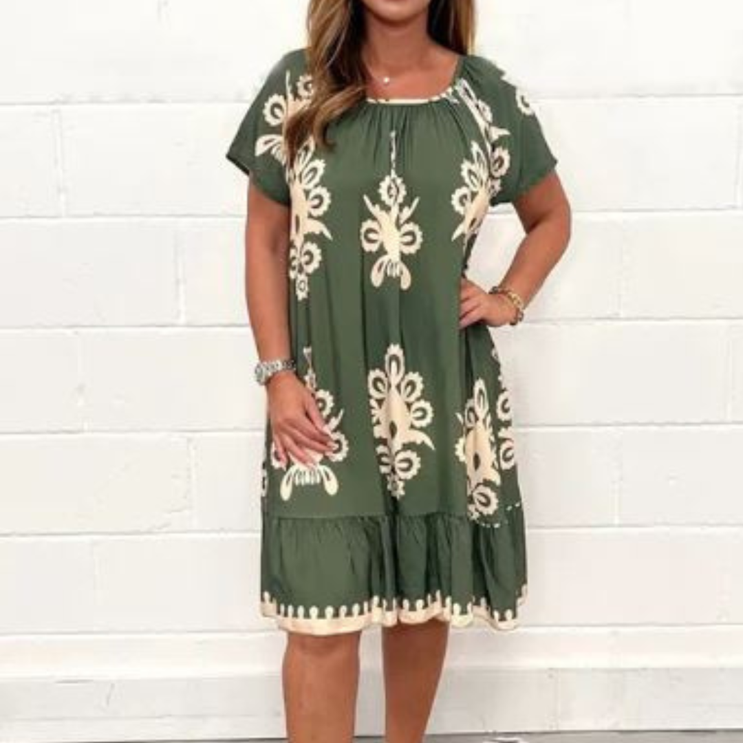 Ulana - Elegant Midi Dress for Women - Summer Style