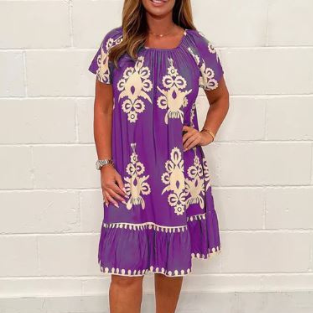 Ulana - Elegant Midi Dress for Women - Summer Style