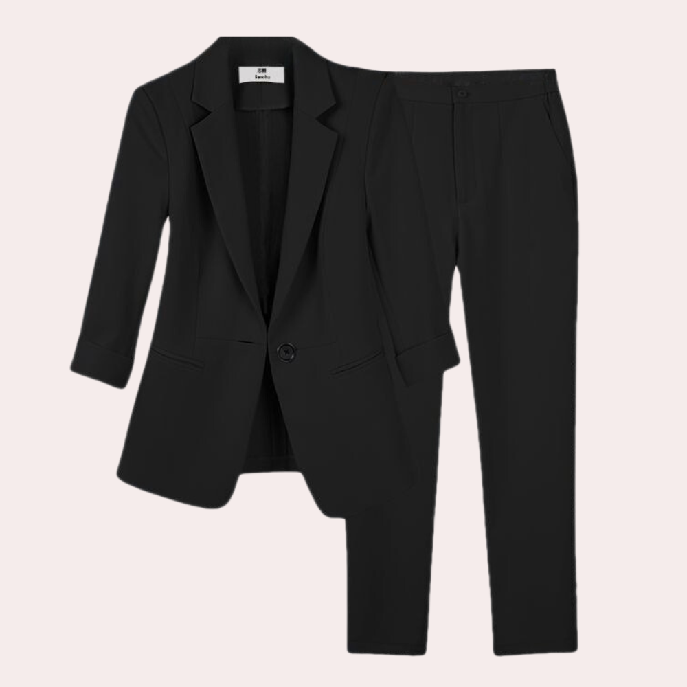 Teresa - Refined ladies' blazer and trousers set for summer
