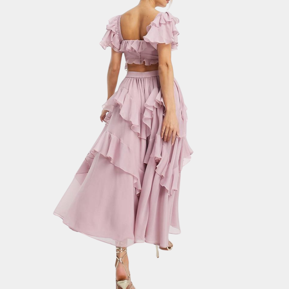 Ula - Elegant Summer Dress with Layers for Women