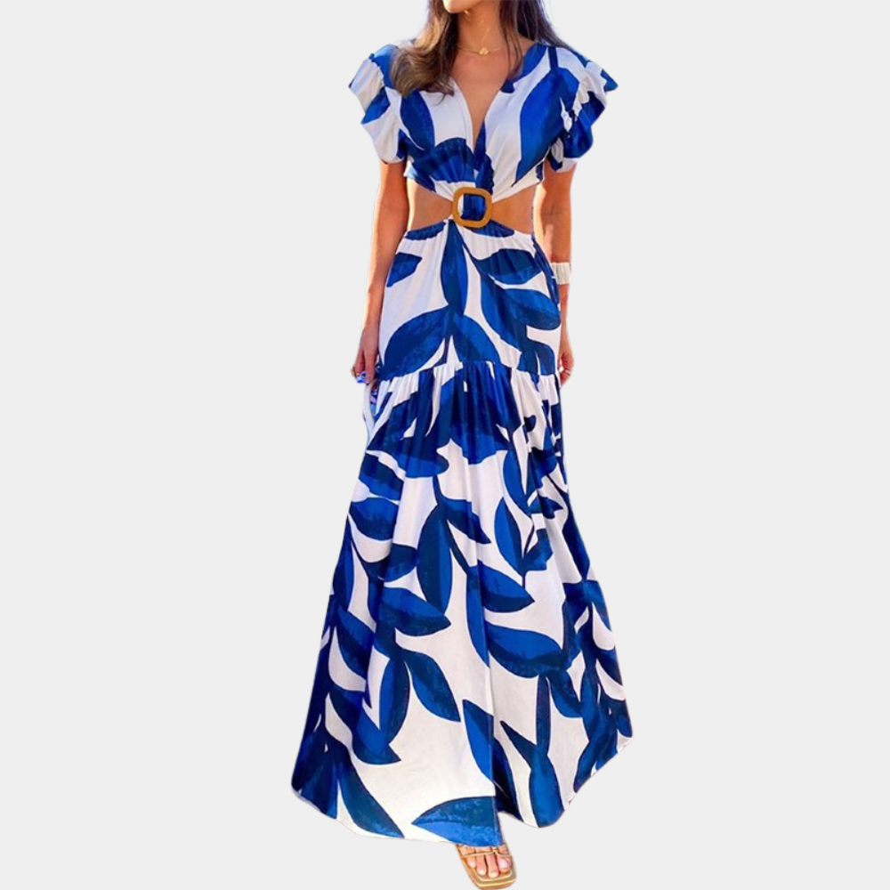 Yana - Stylish Summer Dress with Elegant V-Neckline
