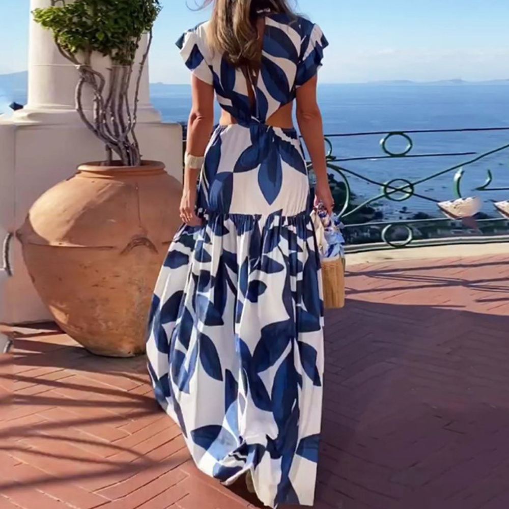 Yana - Stylish Summer Dress with Elegant V-Neckline