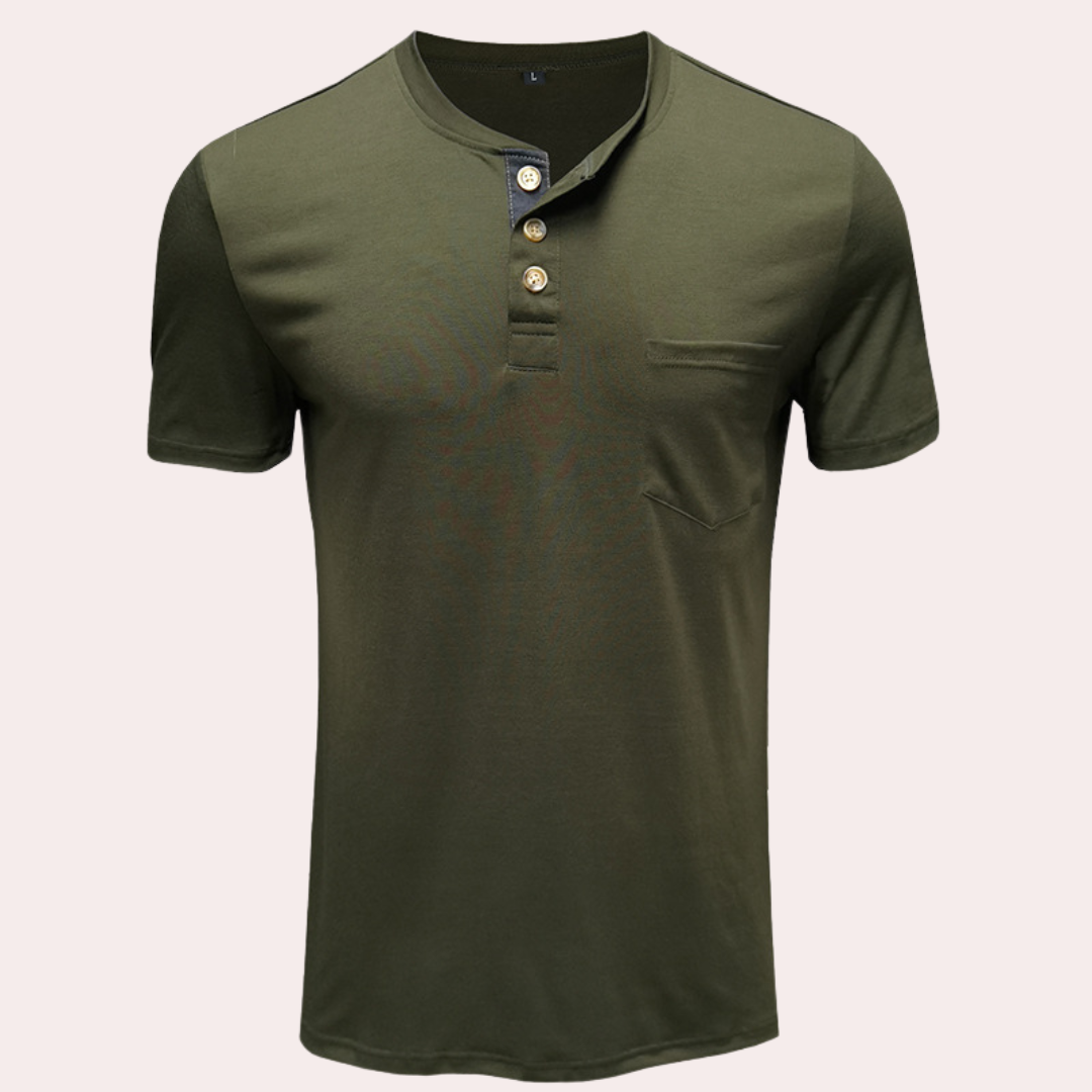 Xaver - Stylish Summer Shirt with Buttons for Men