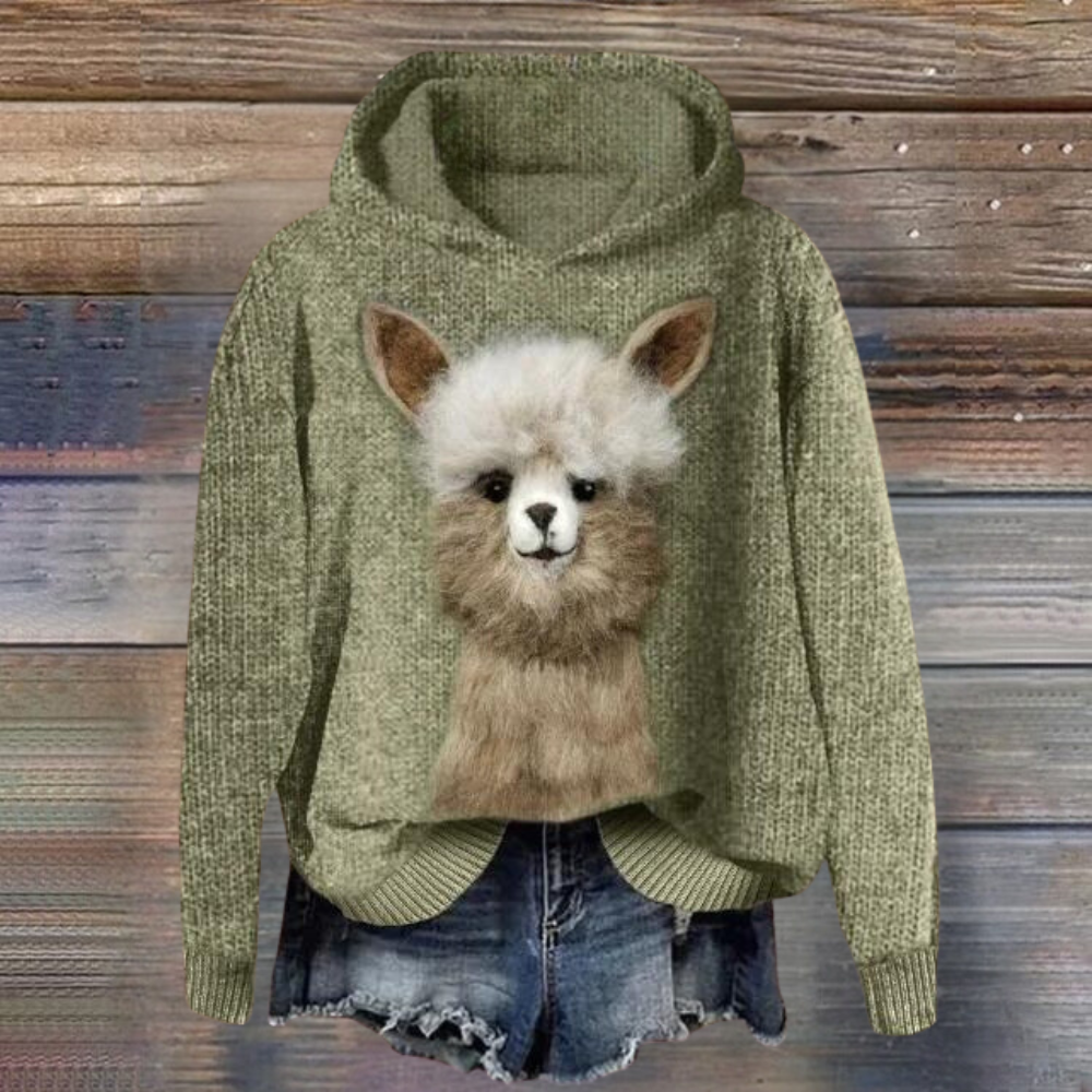 Talia - Stylish Women's Sweater with Bold Animal Print for Summer