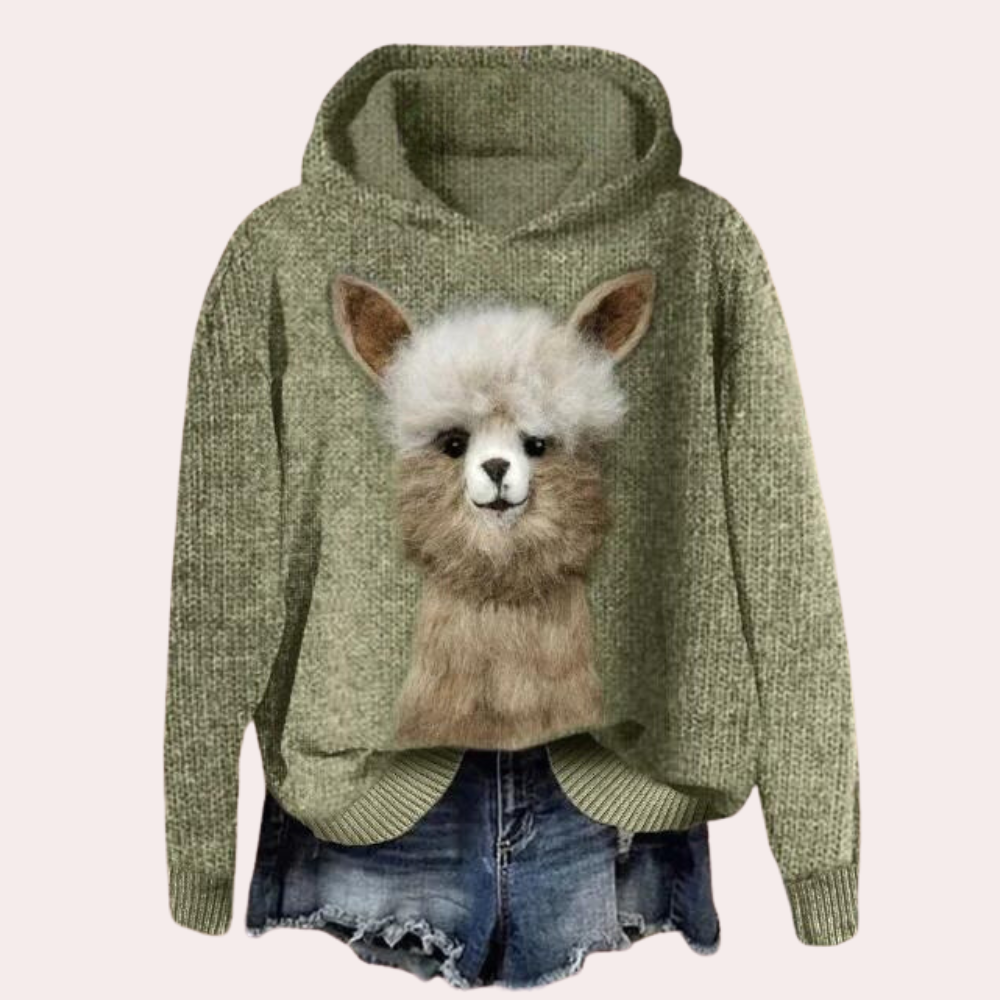 Talia - Stylish Women's Sweater with Bold Animal Print for Summer