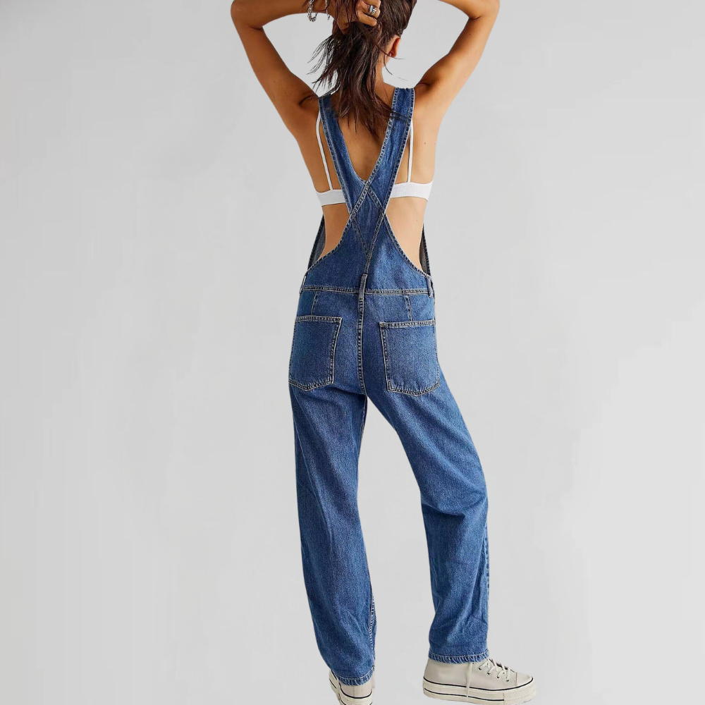 Valeria - Trendy denim jumpsuit for women