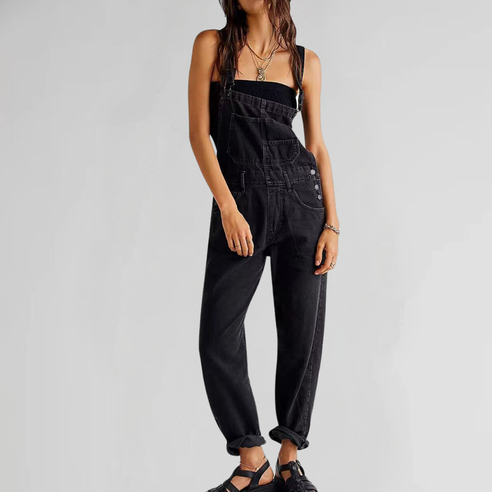 Valeria - Trendy denim jumpsuit for women