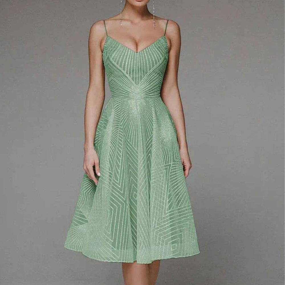 Blanca - Fashionable Summer Dress with Elegant Open Back
