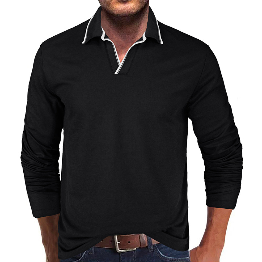 Cipactli - Comfortable men's V-neck T-shirt for summer