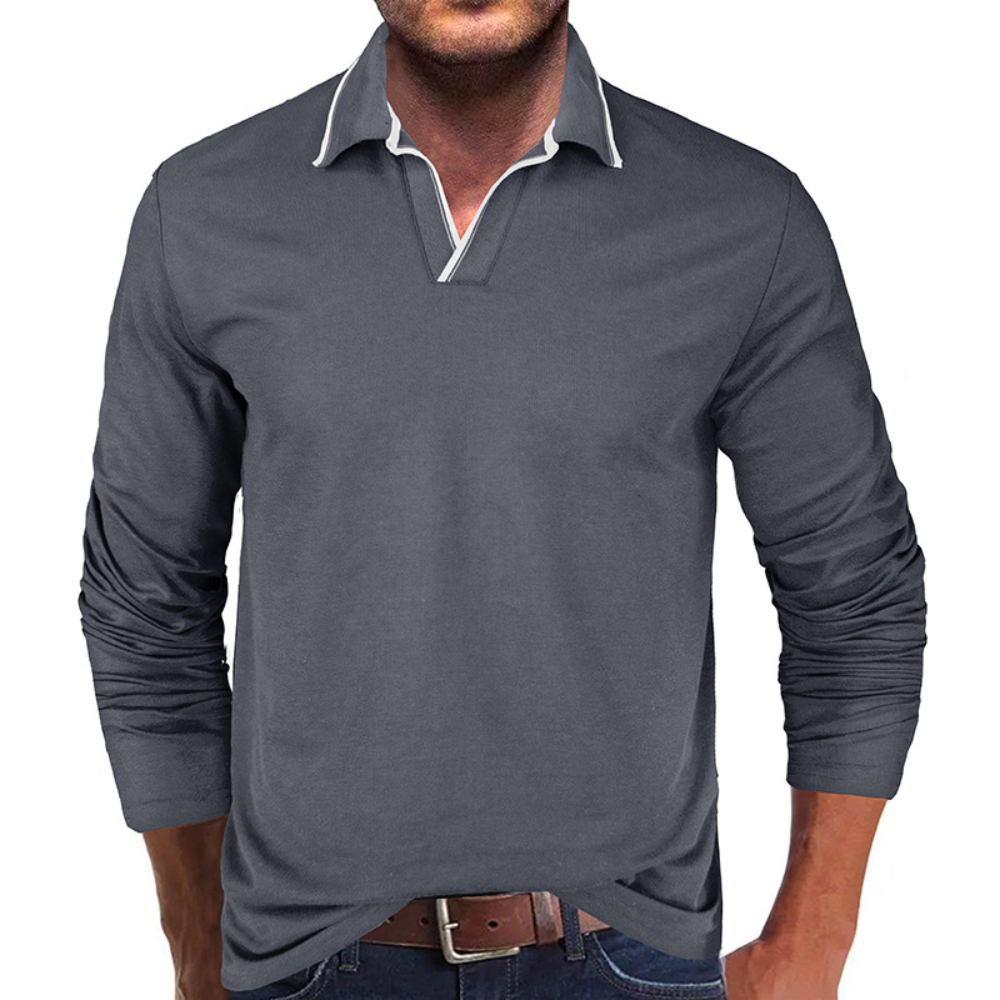 Cipactli - Comfortable men's V-neck T-shirt for summer