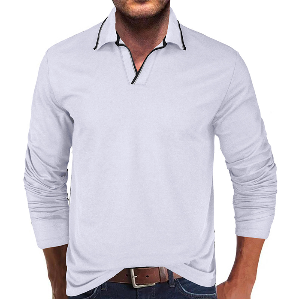 Cipactli - Comfortable men's V-neck T-shirt for summer