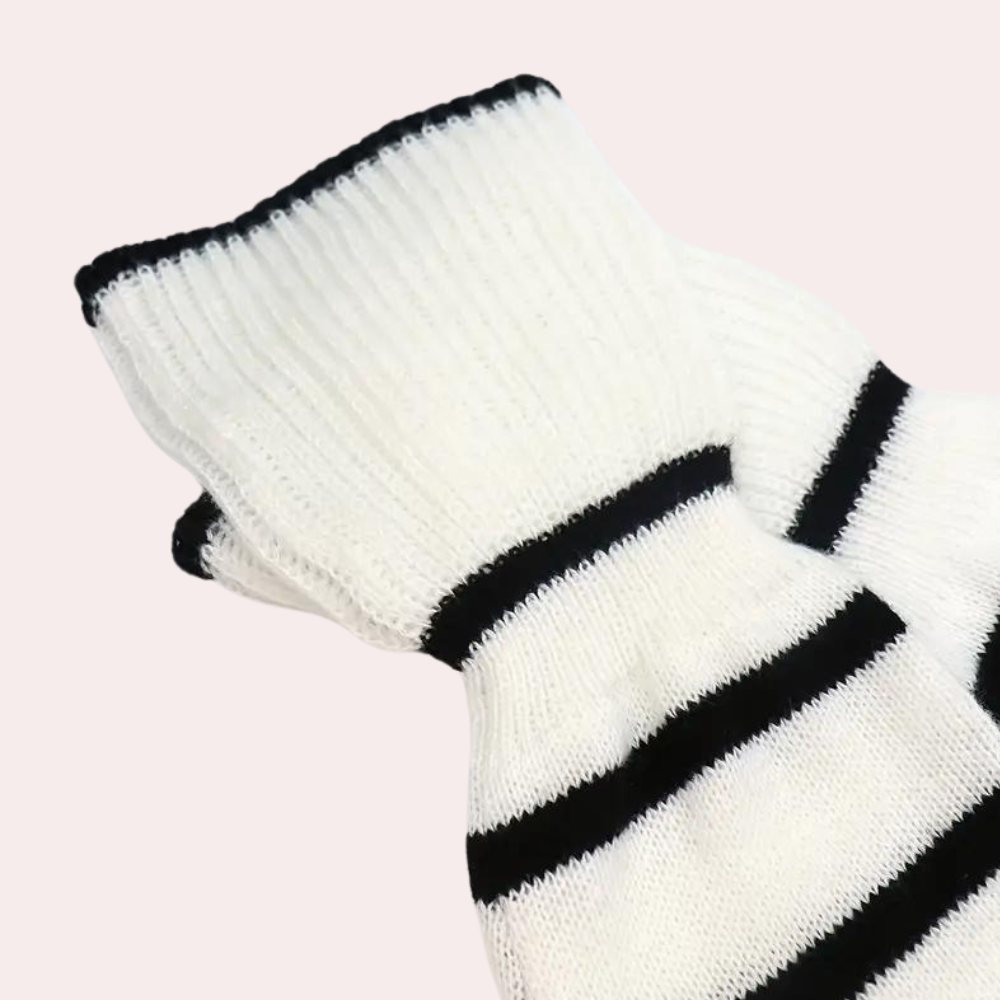 Clarice - Trendy Striped Roll Neck Jumper for Women, Perfect for Spring and Summer